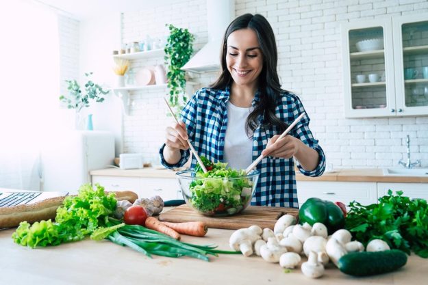 a woman preparing the best foods for recovery