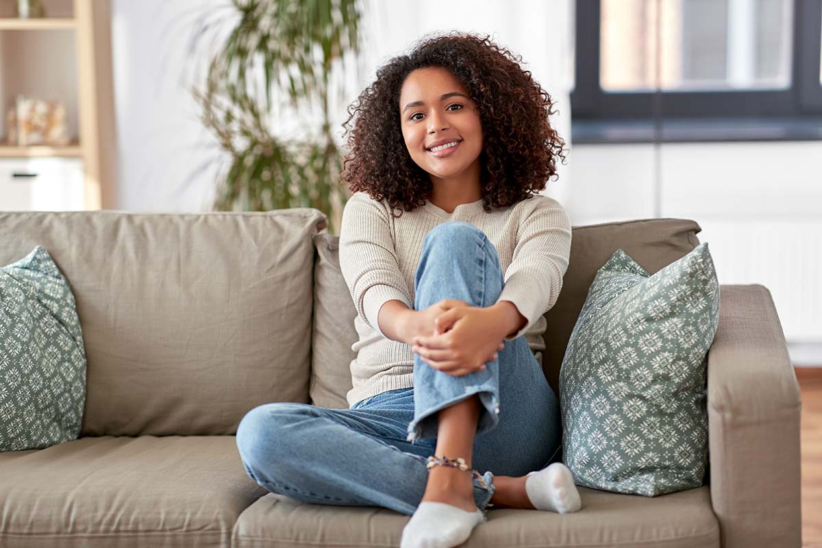 Young Woman At Sober Living Facility