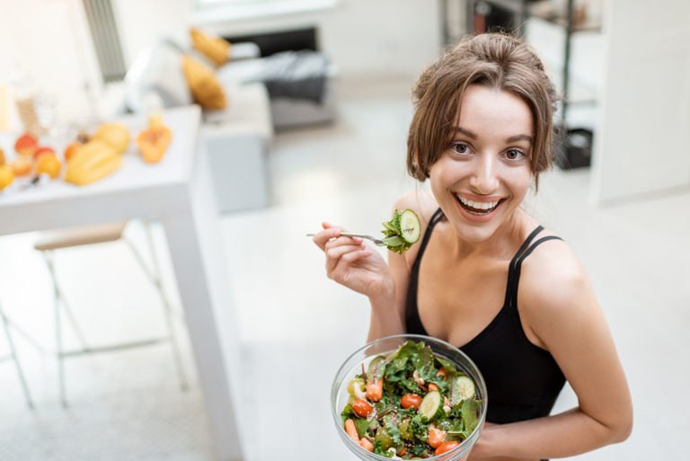 Woman In Recovery Prioritizing Nutrition And Wellness
